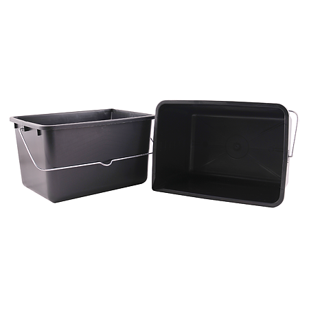 Galeata dreptunghiulara din plastic cu toarta metal, Color Expert, gri, 12 L Galeata dreptunghiulara din plastic cu toarta metal, Color Expert, gri, 12 L
