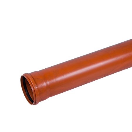 Teava PVC SN2 Valplast, canalizare exterioara, cu mufa si garnitura, diametru 160 mm, 2m