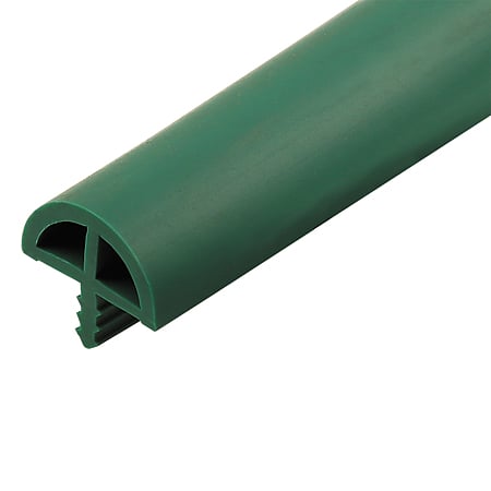 Cant profilat tip bordura, semirotund, PVC, verde, latime 18,5 mm