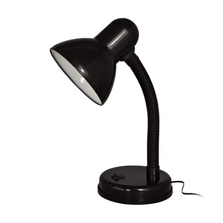 Lampa de birou, metal/plastic, 40 W, negru