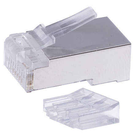 Set conectori RJ45 pentru cablu FTP CAT6, gri, 20 buc Set conectori RJ45 pentru cablu FTP CAT6, gri, 20 buc