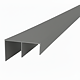 Profil de ghidare inferior SDS 9300, aluminiu anodizat mat, lungime 2,5 m