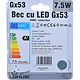 Bec LED Lohuis, reflector, G53, 7.5W, 360 lm, lumina rece 6500K