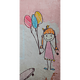Covor copii Kids Hops, model cu sotron, poliester, roz, 70 x 140 cm