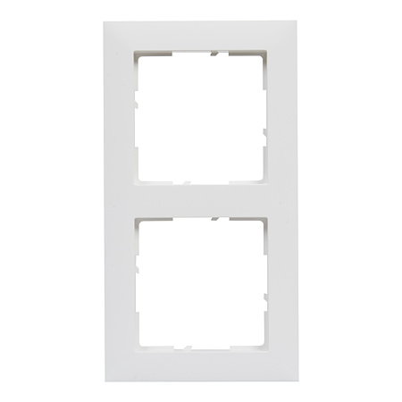 Rama de aparataj Legrand New Suno, 2 module, PVC, alb