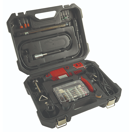 Mini freza Raider RD-MG09, 170W, 126 accesorii in cutie