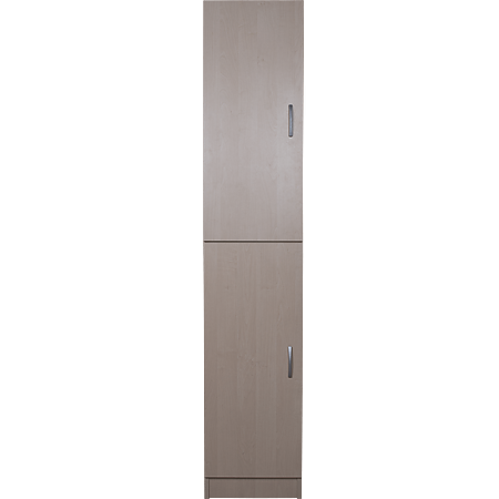 Dulap cu rafturi pal melaminat, mesteacan, 2 usi, 40 x 28 x 202 cm