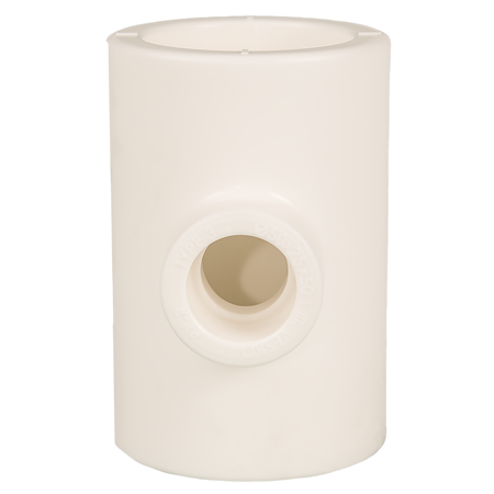 Teu redus PPR 50 mm Vesbo, 25 x 50 mm, filet interior, alb