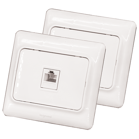 Priza date RJ45 UTP cat 5E Kaptika, Legrand 782124, alb