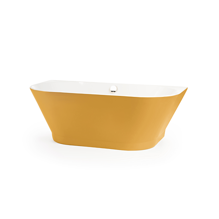 Cada baie freestanding Fibrex Bristol , acril, portocaliu, 170 x 75 x 60 cm