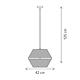 Suspensie Freya SP1, KL111132, 1xE27, negru-auriu