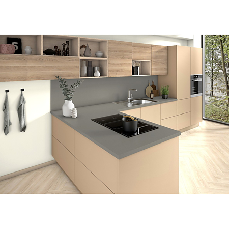Blat bucatarie Egger F502 ST7, semi mat, Aluminiu periat fin, 4100 x 920 x 38 mm