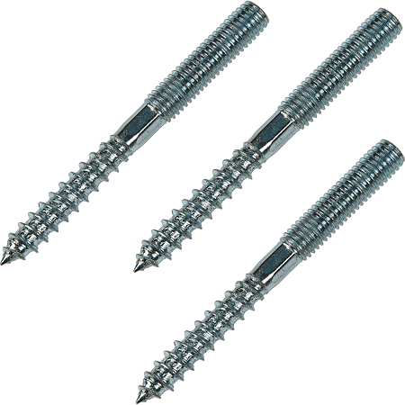 Prezon pentru lemn si metal, otel zincat, M8 x 100 mm, L45/M40