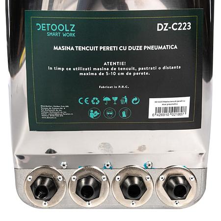 Masina pneumatica tencuit pereti cu duze Detoolz, otel, 6 bar, duza 18 mm