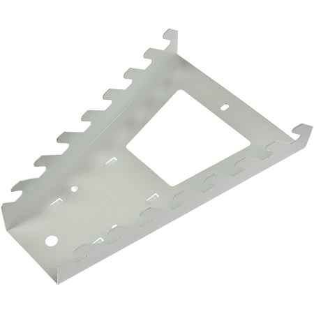 Suport accesoriu pentru 8 chei, alb, (L x H): 133 x 195 mm