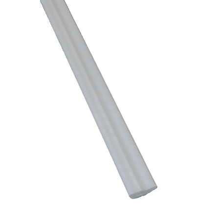 Bagheta decorativa B25, alb, polistiren extrudat, 2 m