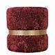 Taburet Ring, inel auriu, catifea bordo E42, rotund, 38 x 38 x 40 cm