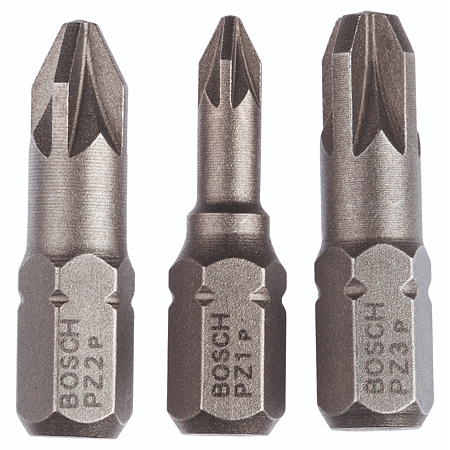 Set mixt biti Bosch PZ1/PZ2/PZ3, universal, 25 mm