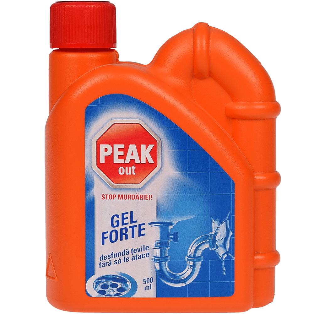 Solutie pentru desfundarea tevilor Peak Out Gel Forte 500 ml