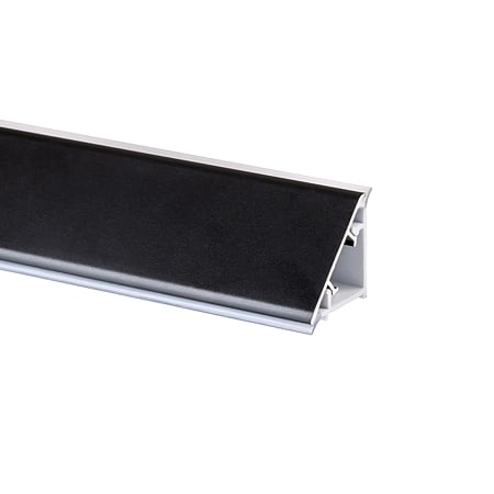 Profil inaltator blat, plastic cu folie PVC, negru, 4 m