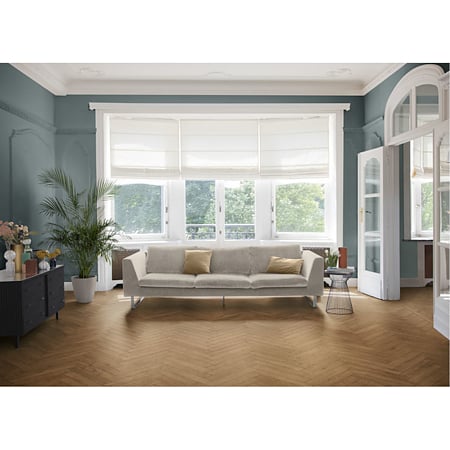Parchet laminat 8 mm Berry Alloc Chateau Texas Light brown, Herringbone A, clasa de trafic 32, click, Chateau Lock, 504 x 84 mm