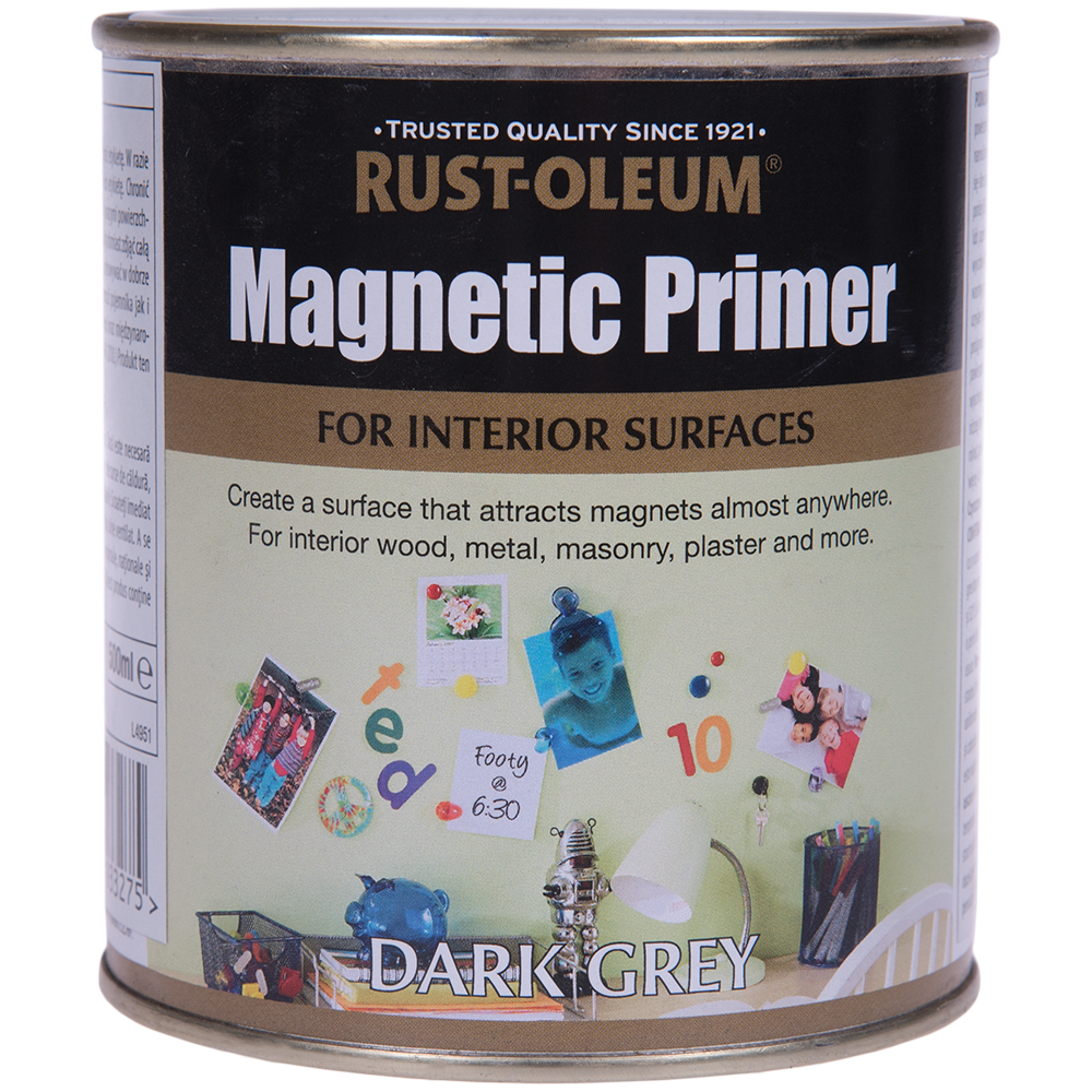 Amorsa magnetica Rust-oleum, gri inchis, interior, 500 ml 500