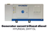Generator de curent trifazat cu motor diesel HYUNDAI DHY15L