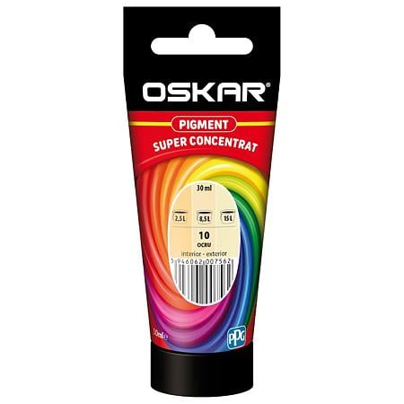 Pigment super concentrat Oskar, interior, pentru vopsea lavabila ,ocru, 30 ml