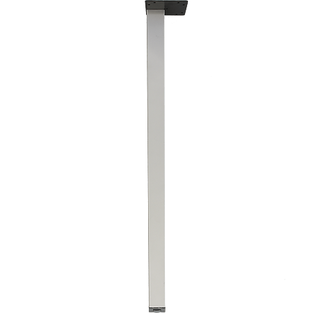 Picior masa din metal cromat, 40 x 40 mm, H: 710-720 mm