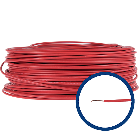 Conductor electric unifilar FY H07V-U, izolatie PVC, 2.5 mmp,50 m, rosu