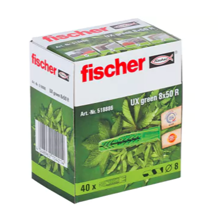 Diblu universal Fischer, nylon, 8 x 50 mm, 40 bucati Diblu universal Fischer, nylon, 8 x 50 mm, 40 bucati
