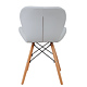 Scaun bucatarie / living Eliza, tapitat, piele ecologica, cadru de lemn, alb, max. 110 Kg., 73 x 47 cm