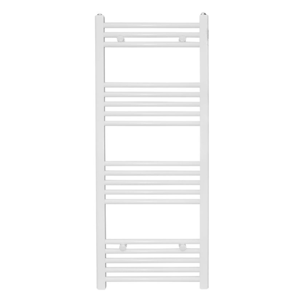 Calorifer baie Quadro, portprosop, alb, drept, 400 x 1000 mm, accesorii incluse