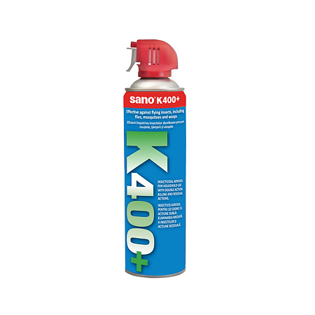 Spray insecticid cu aerosol Sano K400+, pentru suprafete, 500 ml