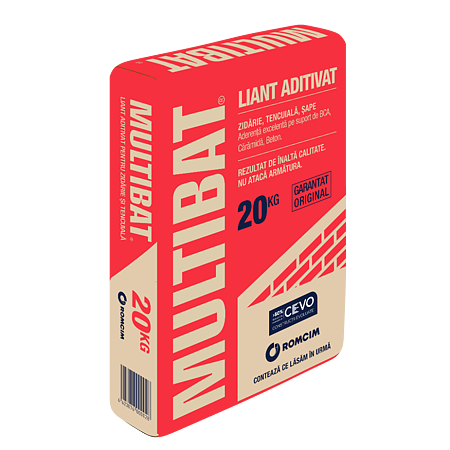 Ciment pentru mortare Liant Multibat Romcim, pentru tencuiala, gri, 20 kg Ciment pentru mortare Liant Multibat Romcim, pentru tencuiala, gri, 20 kg