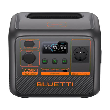 Statie de energie portabila Bluetti AC50P, 700W, 504Wh, LiFePO4, UPS, incarcare rapida