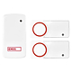 Sonerie wireless 2 butoane Emos P5720.2T, 150 m, IP44, 10 melodii