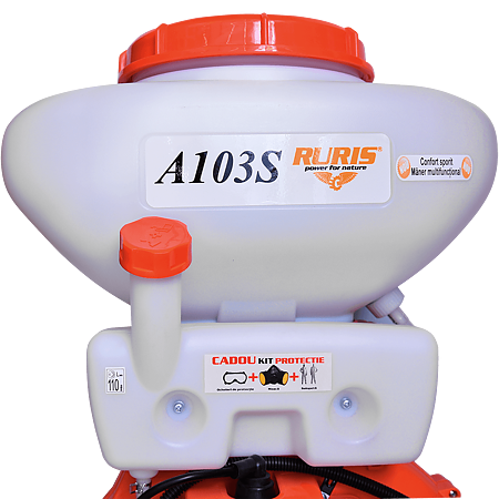 Atomizor Ruris A103S + Kit protectie, benzina, putere motor 2,2 kW Atomizor Ruris A103S + Kit protectie, benzina, putere motor 2,2 kW