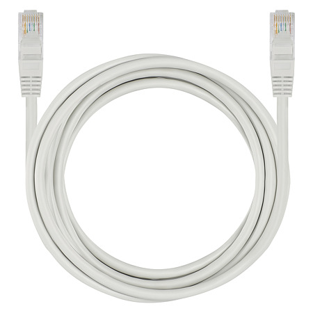Cablu retea UTP cat 5e Emos, 3 m, gri, mufat 2 x RJ45