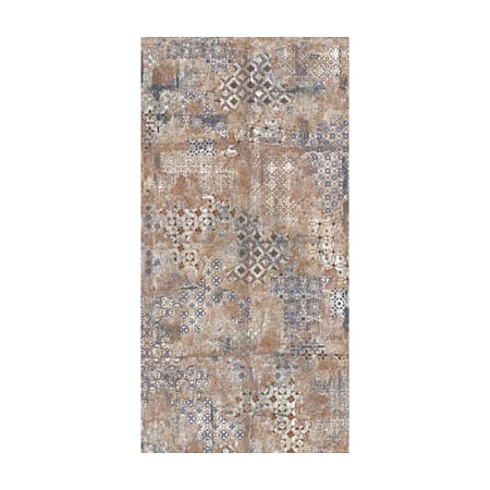 Faianta Lilly Print Beige, cu model abstract, multicolor, dreptunghiulara, 50 x 25 cm