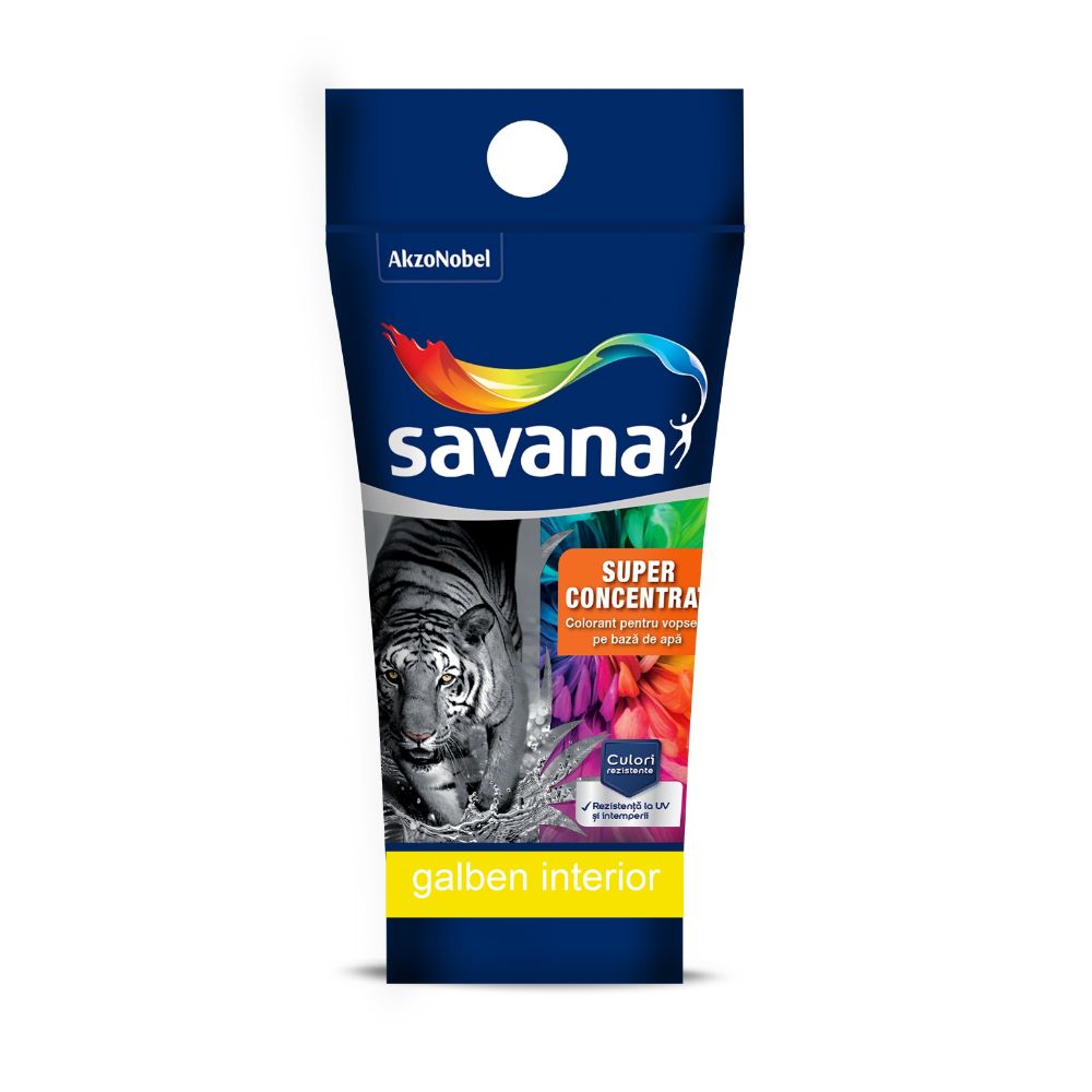 Colorant vopsea lavabila Savana super concentrat, galben interior, 30 ml Colorant