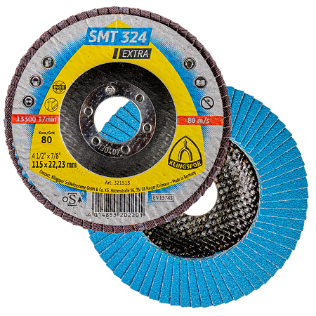 Perie abraziva Klingspor, pentru otel, granulatie 80, 115 X 22,23 mm
