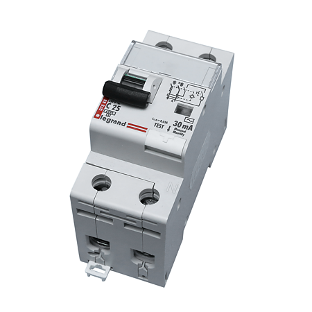 Disjunctor diferential DX3 6000 10kA Legrand 411004, P+N, 25A 30mA Disjunctor diferential DX3 6000 10kA Legrand 411004, P+N, 25A 30mA