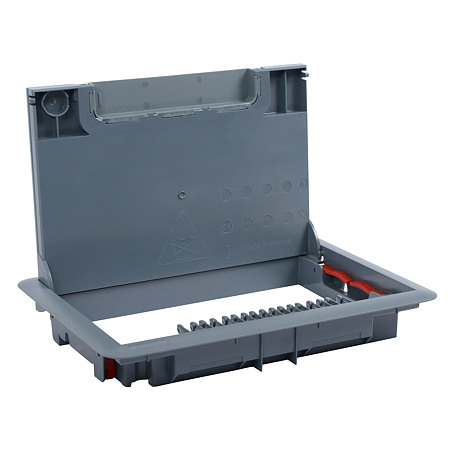 Capac si rama rectangulara doze pardoseala Legrand 088001, standard 8/12m, plastic, gri, RAL 7031 Capac si rama rectangulara doze pardoseala Legrand 088001, standard 8/12m, plastic, gri, RAL 7031