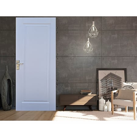 Usa interior plina Pamate M03, reversibila, MDF, alb, toc 10 cm, 200 x 70 x 4 cm