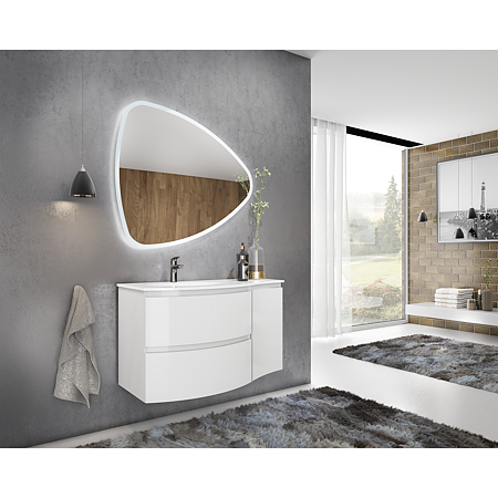 Baza fara lavoar Savini Due Armonia, MDF/PAL, alb, 70 x 56 x 49 cm