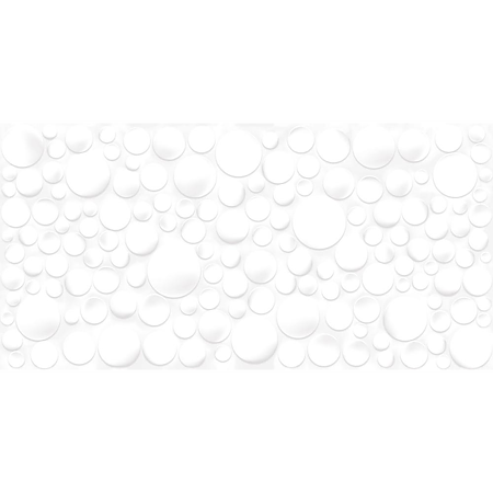 Faianta baie / bucatarie rectificata Round, alb, lucios, model, 60 x 30 cm