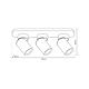 Spot Andy, 3 x GU10, aluminiu, negru/auriu Spot Andy, 3 x GU10, aluminiu, negru/auriu
