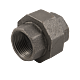 Racord olandez drept, negru, FI x FI, 1 inch
