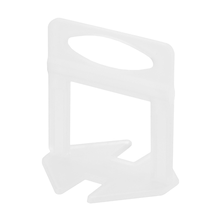 Set clips si pene sistem de nivelare placi ceramice, plastic, rosu/alb, 200/100 buc